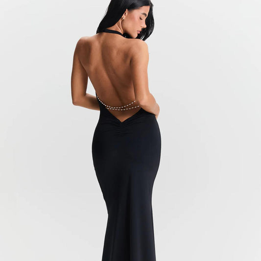 Sasha Therese Harper Dress Black Maxi Dress Size XXS
